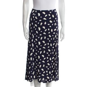 REFORMATION blue printed skirt